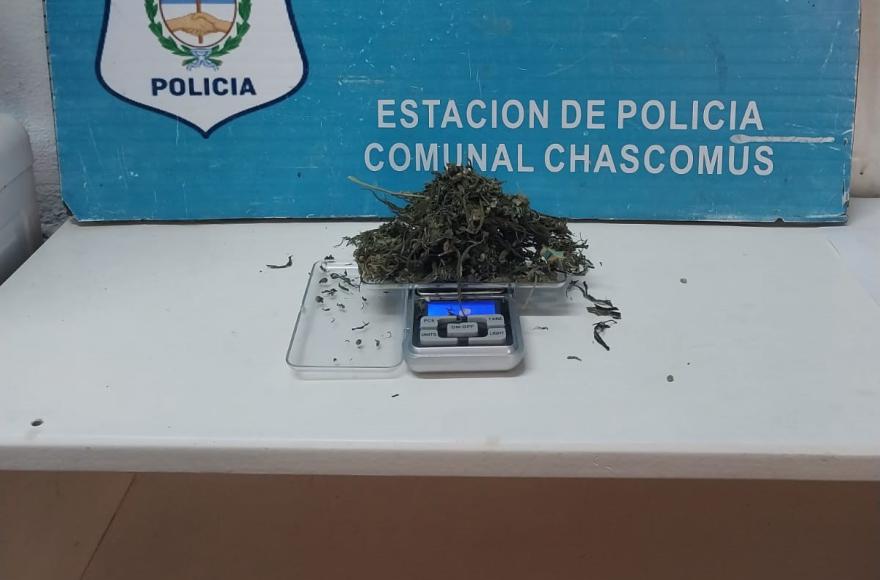 la droga incautada.