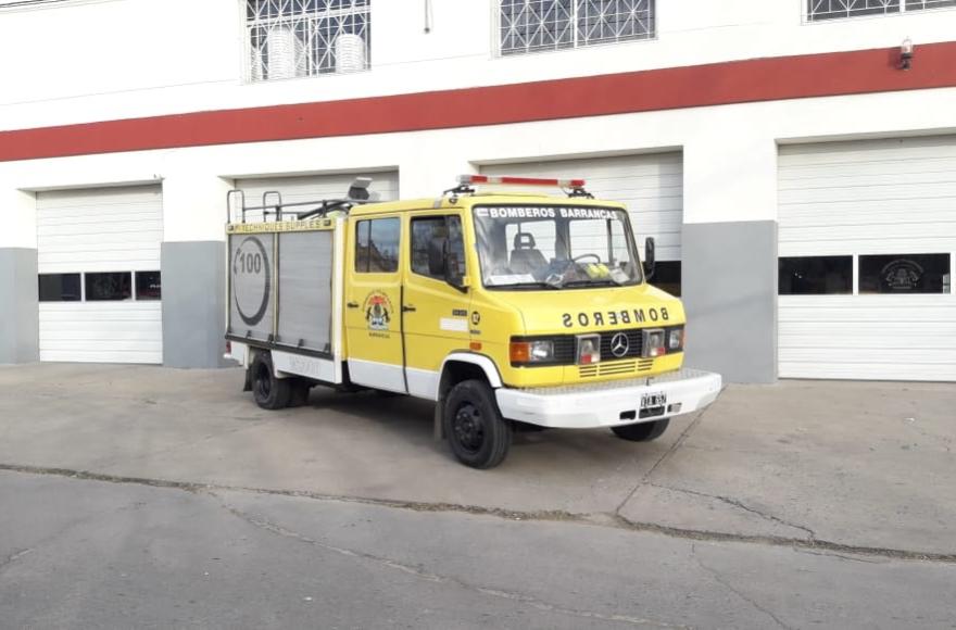 Intervención de los bomberos.