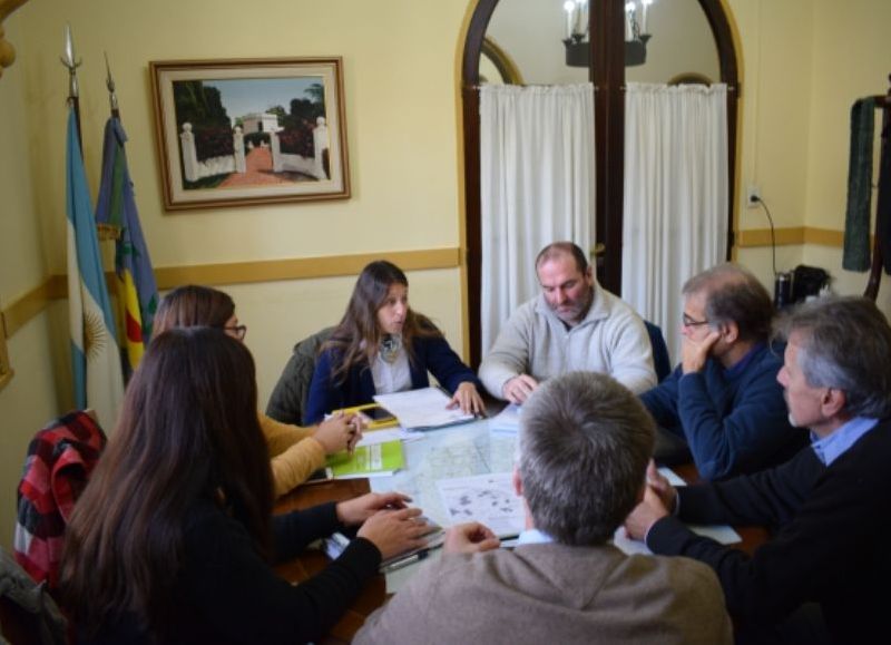 Un pasaje de la reunión.