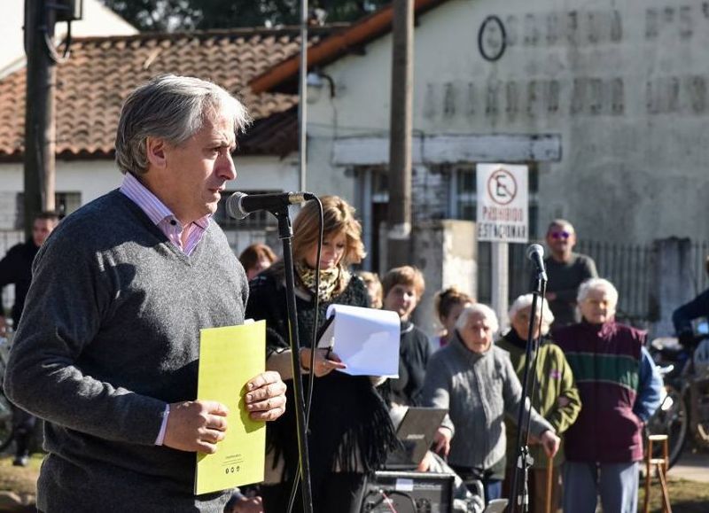 El intendente Javier Gastón.