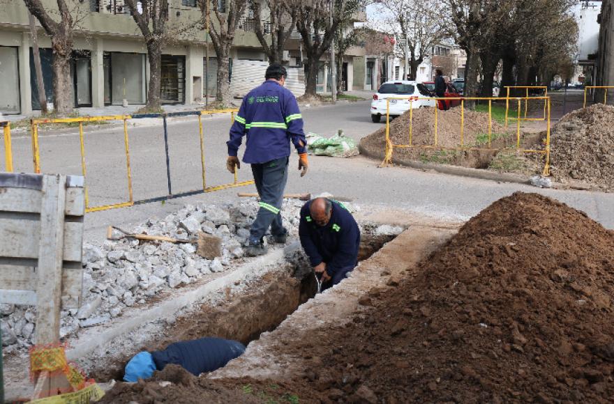 Obras de mantenimiento de la macromalla y de la red cloacal.