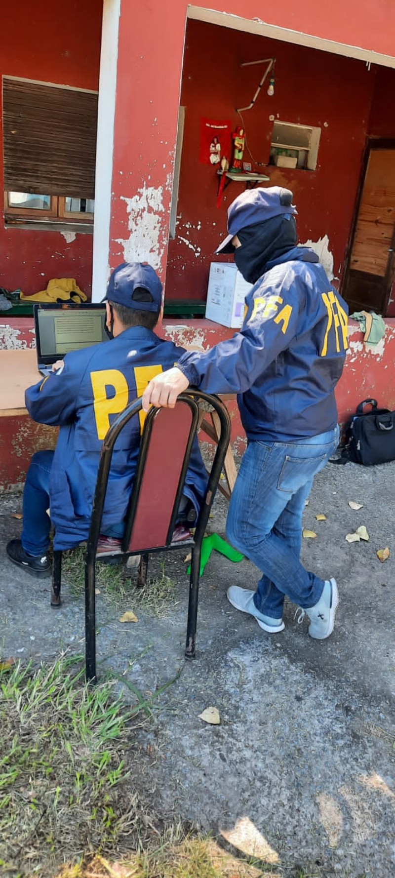 Fuerte despliegue policial.