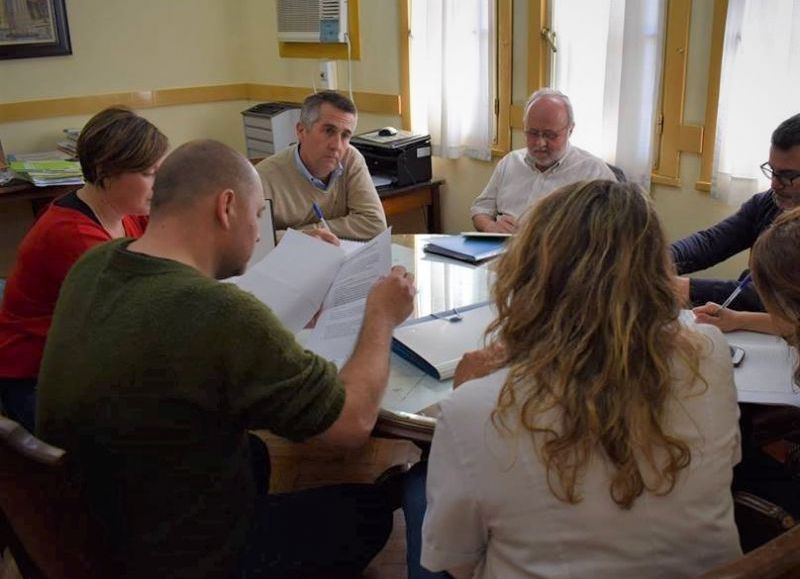 Reunión del sindicato con el secretario del Gobierno (foto de archivo).