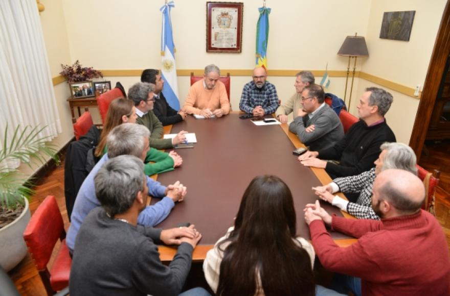 Un pasaje de la reunión de este jueves.