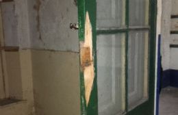 Robo y roturas en la vieja estación de trenes