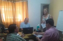 Santiago Muscarello en el Ministerio de Seguridad provincial