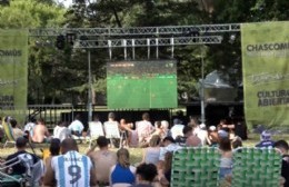 Pantalla gigante en el Parque Libres del Sur para alentar a la Selección