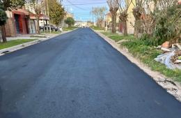 Finalizó el asfaltado de la calle 11 de Septiembre en el Barrio Escribano