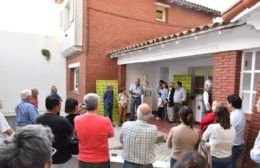 Javier Gastón encabezó el acto de emplazamiento del busto de Evita