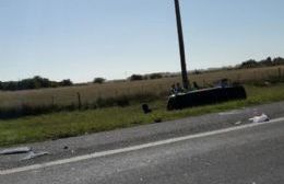Más detalles del vuelco en la Ruta 2