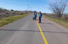 Señalización en un sector del camino de Circunvalación