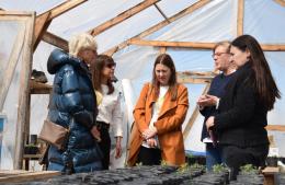 Diana Mauri visitó el Centro de Día